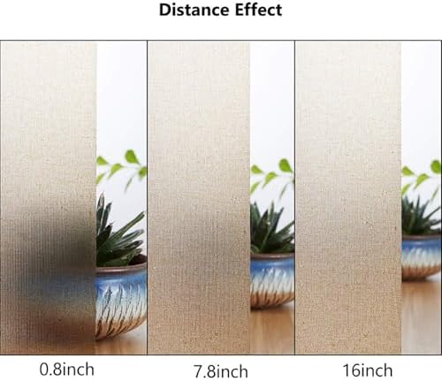 LEMON CLOUD Static Cling Frosted Glass Window Privacy Film, 35.4″ x 78.7″ - Image 5