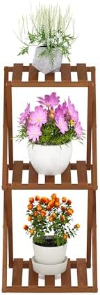 Furinno TIOMAN Outdoor Tool-Free 3-Tier Patio Table, Natural - Image 4
