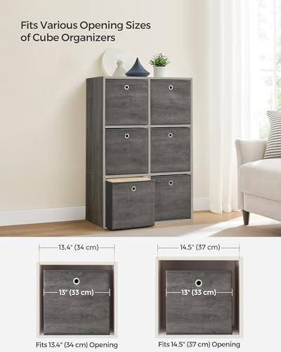 SONGMICS Storage Cubes, Set of 6, 13-Inch Foldable Closet Organizers - Image 4