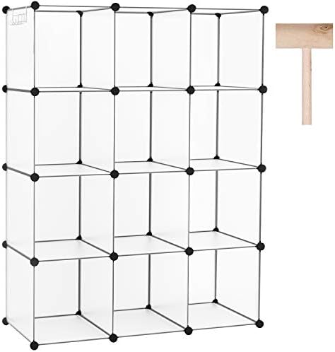 C&AHOME Cube Storage Organizer, 12-Cube Shelf Units, Closet Cabinet White by CAHOME