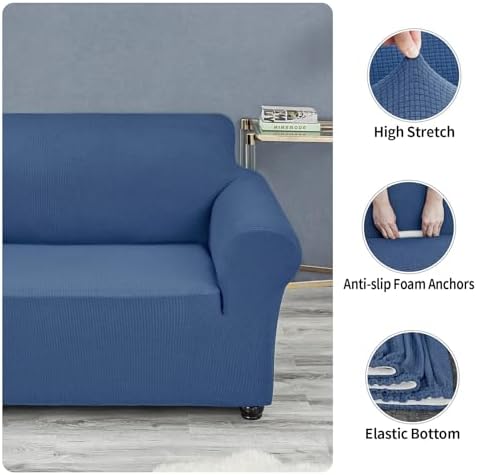 Joccun Stretch Chair Couch Cover,1-Piece Sofa Slipcover Spandex Jacquard Fabric Sofa Covers with Elastic Bottom,Washable Furniture Protector for Dogs,Cats,Kids(Armchair,Riverside) - Image 4
