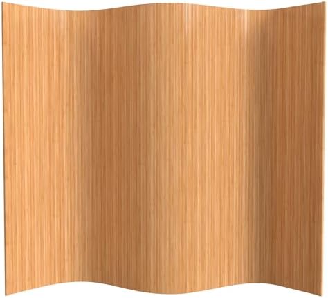 Red Lantern 6 ft. Tall Bamboo Wave Screen - Honey by RedLantern