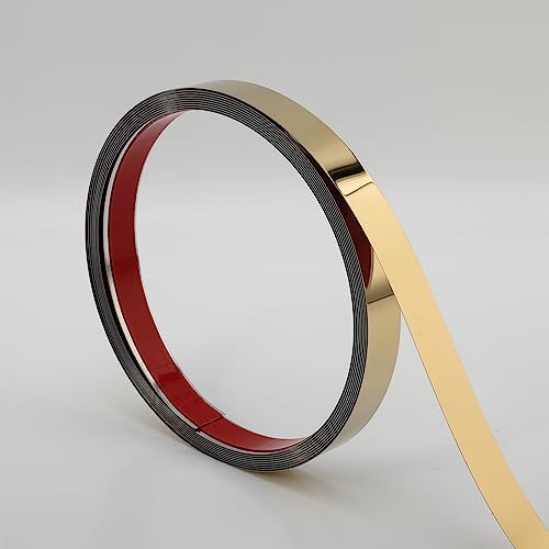 Gold Metalized Mirror-Like Finish Molding Trim, Peel and Stick Strip for Mirror Frame, Wall, Fireplace and Home DIY Decoration (32.8 ft x 0.8 inch) - Image 6