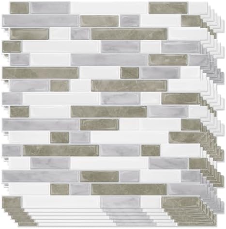 STICKGOO Peel and Stick Wall Tile Self-Adhesive Backsplash Thicker Design by STICKGOO