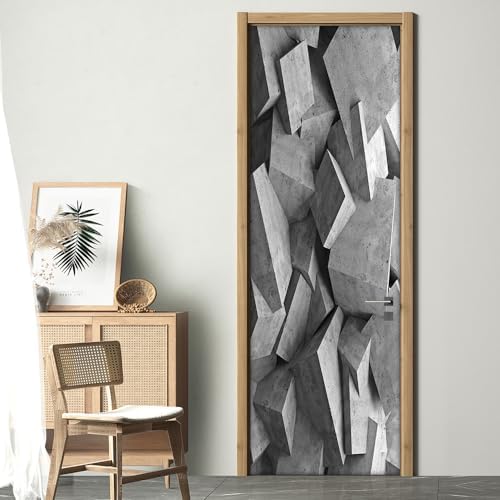3D Stickers Murals Peel and Stick Removable Door Decals Wallpaper for Home Office Bedroom Living Room Wall Decoration 30.3"W x 78.7"H,SP-F24091 by KACOLOR