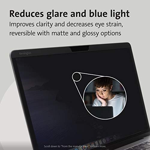 Kensington MP13 Magnetic Macbook Pro Privacy Screen for 13 inch (2016-2022, M1, M2)/ Macbook Air 13 inch (2018-2021, M1), Removable Laptop Privacy Filter, Macbook Mac Screen Protector, K64490WW - Image 5