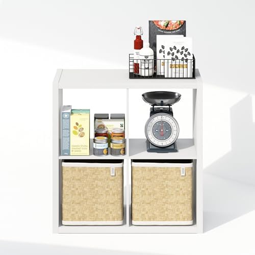 Furinno Cubic Extra Thick 4-Cube Closet Organizers and Storage, White - Image 6