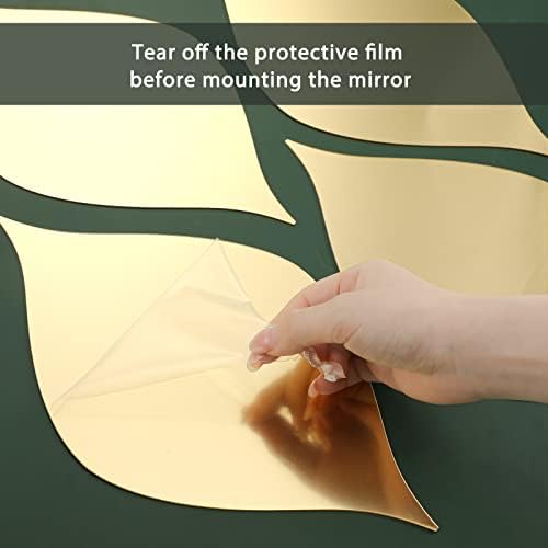 Amyhill 15 Pack Teardop Mirror Stickers Decor, Teardrop, Gold - Image 3