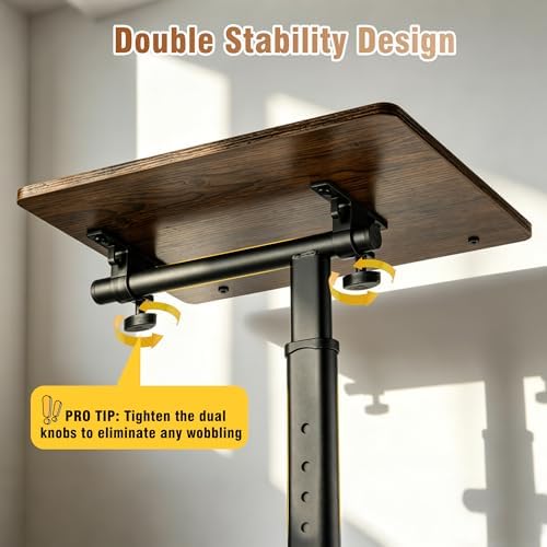 facka Adjustable Height TV Tray Table for Couch Eating, Laptop Small Spaces - Image 5