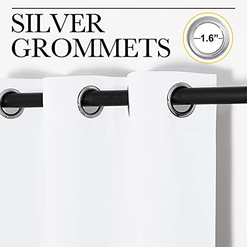 NICETOWN Room Divider Curtain Screen Partition, Vertical Blind for Sling Door, Window Curtain, Privacy Blind for Patio, Extra Wide Drape (White, Single Panel, 10ft Wide x 7ft Long) - Image 3
