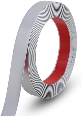 Gaahing 196.8" x 1" Matte Silver Molding & Wall Trim, Flexible Peel and Stick Decorative Strip for Tile, Mirror, Ceiling, Floor, Panel, Cabinet by Getallthemoldingtrimsyoulike