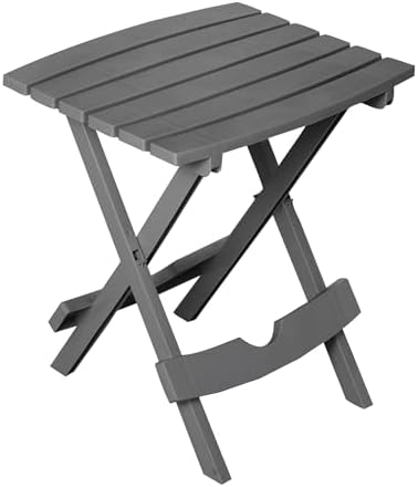 Adams Quik-Fold® Side Table - Charcoal by Adams
