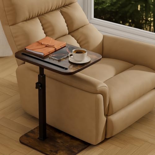 360° Swivel Sofa Side Table for Couch, Set of 2 - Image 3