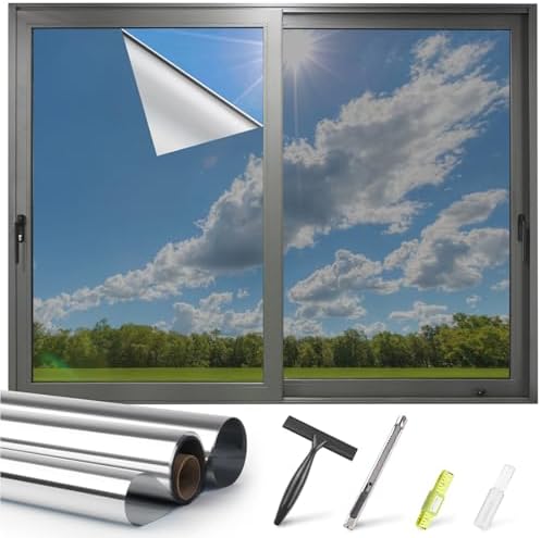 Kromapolis One Way Window Privacy Film Sun UV Blocking, 29.5″ x 157.4″ by Kromapolis
