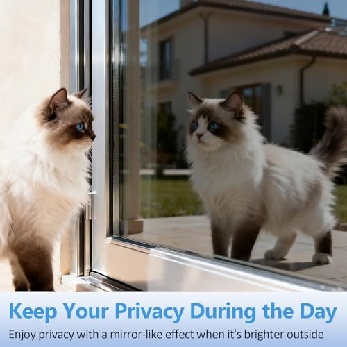 One-Way Window Privacy Film with Tools,Black-Silver 31.49"x196.9" - Image 3
