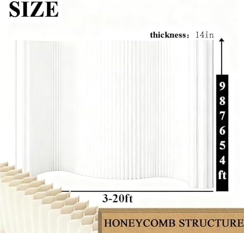 Paper Room Divider Wall Folding Accordion,Retractable Partition Screen - Image 3