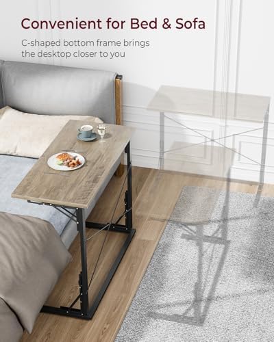 Vantic 31.5" Folding TV Tray Table for Eating on Couch Extra Large, Greige - Image 6