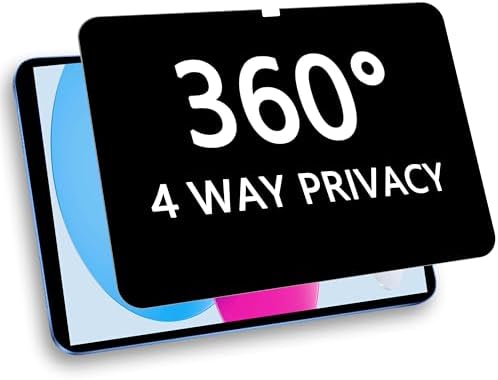 360° Privacy Screen Protector for iPad A16 11th/10th Generation by Halloive