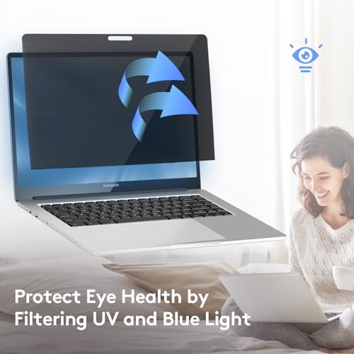 Magnetic Privacy Screen for MacBook Pro 13 inch (2016-2022, M1, M2) and MacBook Air 13 inch (2018-2021 M1, 2025 M4), Removable Screen Protector, Blue Light Blocking, Anti Glare Protector and Privacy Filter Shield - Image 6