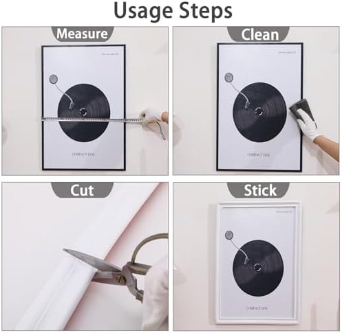 Coengwui Peel and Stick Wall Molding, Chair Rail Wainscoting Panel, Finish Trim for Home Decoration (Paintable White, 19.6ft x 1.1in) - Image 5