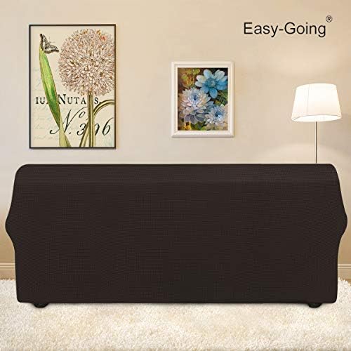 Easy-Going Stretch Couch Covers for Sofa Washable Large Chocolate - Image 4