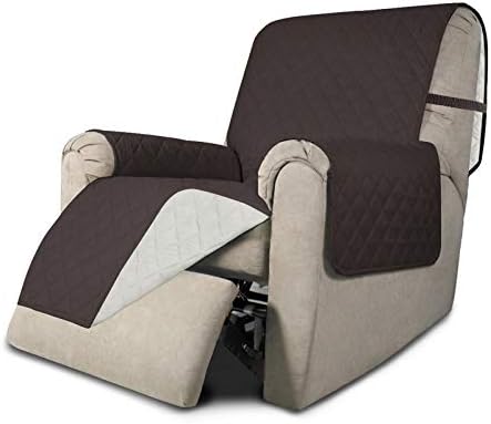 Easy-Going Reversible Couch Cover, Recliner 19 in, Chocolate/Ivory by Easy-Going
