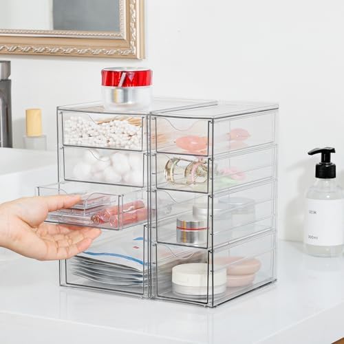 Vtopmart Acrylic Desk Organizer with 8 Drawers for Office, Makeup, Crafts - Image 5