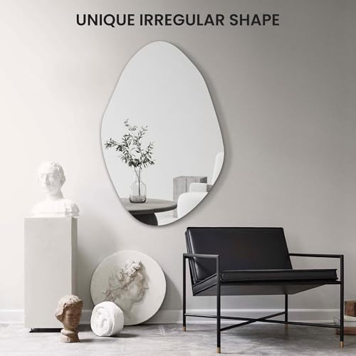 TRAHOME 36'' x 24'' Irregular Asymmetrical Wall Mirror - Image 5
