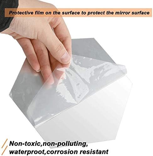 3D Hexagon Acrylic Mirror Wall Decor - Self Adhesive Tiles (15 PCS) - Image 4