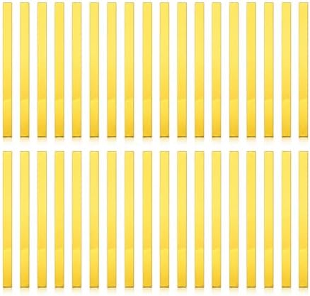 Acrylic Mirror Wall Decor, Peel and Stick Mirror Strips, Vertical Wall Mirror Tiles for Entryway, Bedroom & Bathroom, Shatterproof, Removable, Gold Silver Black, 20/30/40 PCS (40, Gold) by OUTANA-WallStickerSpecialis
