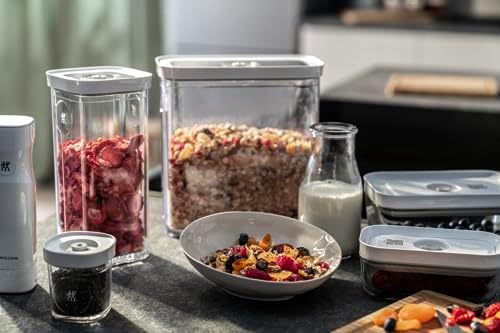 ZWILLING FRESH & SAVE CUBE Box, size 3M, modular & stackable container, airtight & vacuumable storage, dishwasher friendly, transparent - Image 5