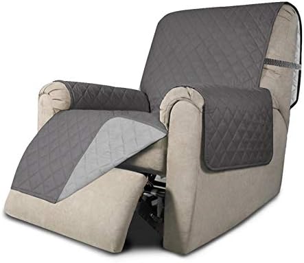 Easy-Going Reversible Couch Cover, Recliner 19 in, Gray/Light Gray by Easy-Going