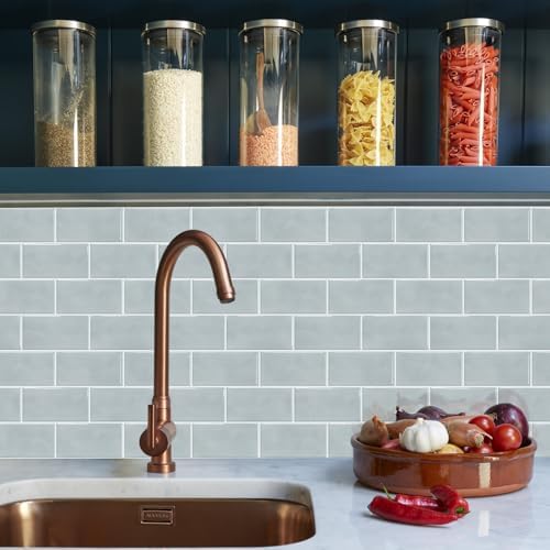 STICKGOO 10-Sheet Subway Tile Peel and Stick Backsplash, Self Adhesive Vinyl Wall Tiles, Stick on Backsplash for Kitchen and Bathroom(Thicker Design) - Image 3