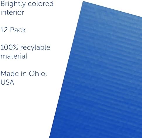 Flipside Products 18”x 48” Blue Study Carrel, Privacy Boards, Student Privacy and Focus Booth for The Classroom, Desk Divider Cubby for Tests, Made in USA - 12 Pack - Image 6