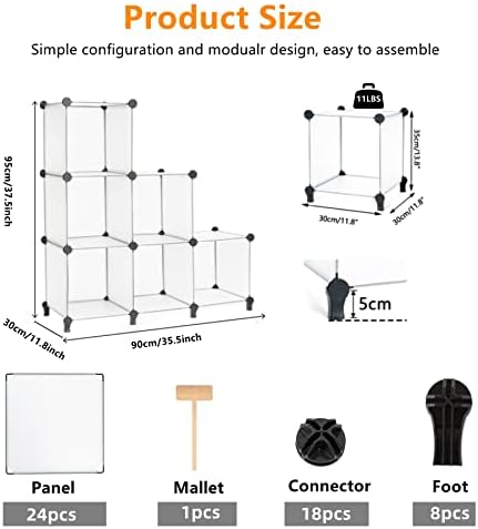 AWTATOS Closet Organizer, 6 Cube Storage Organizer, Closet Storage Shelves - Image 3