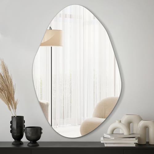 TRAHOME 36'' x 24'' Irregular Asymmetrical Wall Mirror by TRAHOME