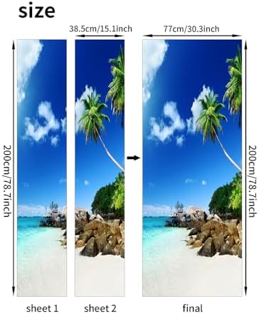SP 3D Wall Murals - Removable Peel & Stick Door & Wall Decals for Home, Office & Living Room - 30.3"W x 78.7"H, SP-F24073 - Image 7