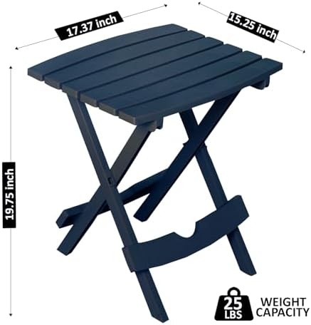 Adams Quik-Fold® Side Table - Midnight - Image 3