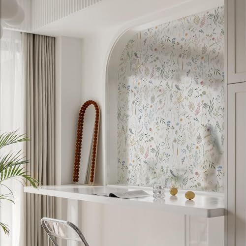 Dimoon 17.3" x 78.7" Window Privacy Film Stained Glass Floral Film for Home Rainbow Effect See Out Decorative Frosted Static Cling Stickers Kitchen Bathroom - Image 6