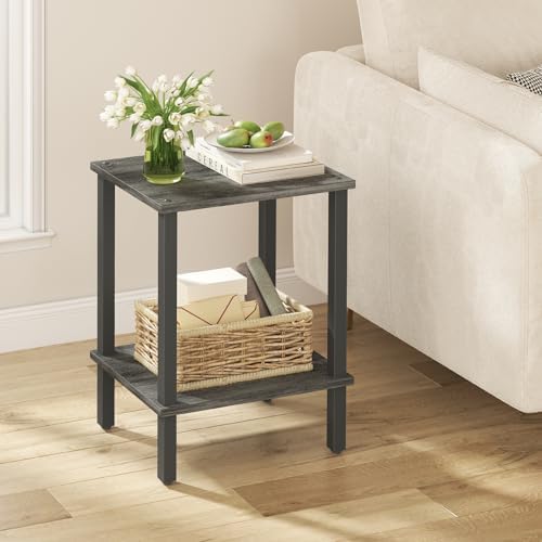 TUTOTAK End Table, Side Table, Nightstand, 2-Tier Storage Shelf by ChoosetutotakFurnitureBuildYourCozyHome