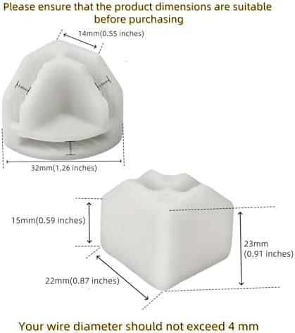 10Pcs Wire Cube Connectors, White Wire Cube Storage Connectors Corner Wire Grid Cube Shelf Plastic Connectors Clips for Wire Cube Storage Shelving Unit and Modular Closet Organizer, SATONBEYI - Image 3