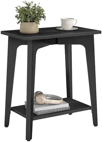 VASAGLE Side Table, 2-Tier Small Rectangular End Table, Nightstand by Unknown