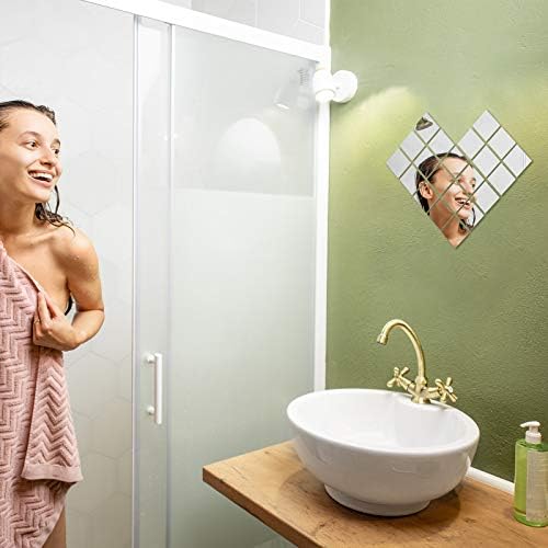 Jetec 50 Pcs Small Acrylic Square Mirror Tiles for Crafts DIY,2 Inches - Image 3