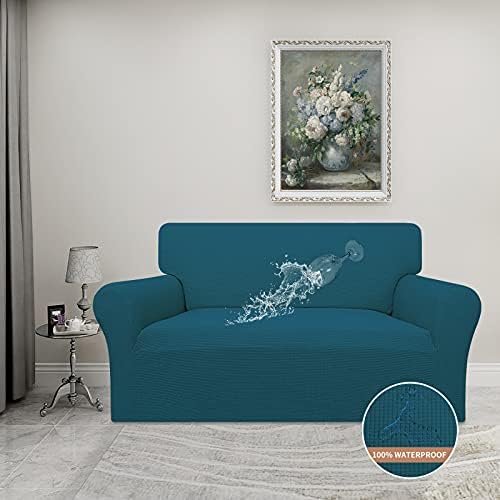 Easy-Going 100% Waterproof Loveseat Couch Cover Stretch Jacquard Sofa Cover - Image 2