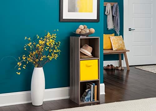 ClosetMaid Cubeicals 3 Cube Storage Shelf Organizer Bookshelf - Vertical/Horizontal, Easy Assembly - Natural Gray Wood Finish - Image 6