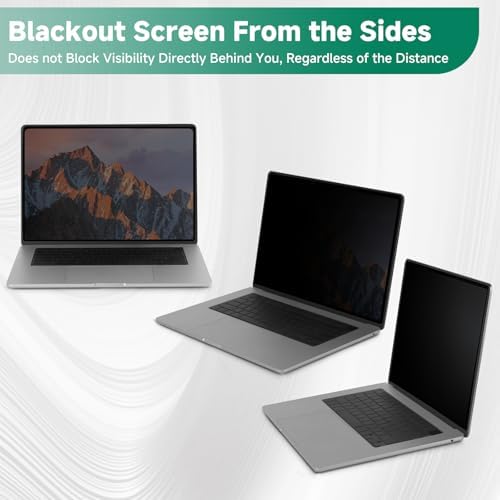 Nano-Suction Laptop Privacy Screen 14 Inch 16:10, Removable Screen Privacy Shield for Laptop, Anti Glare, Anti Bule Light, Screen Protector for Lenovo HP Dell Acer Asus Thinkpad - Image 6