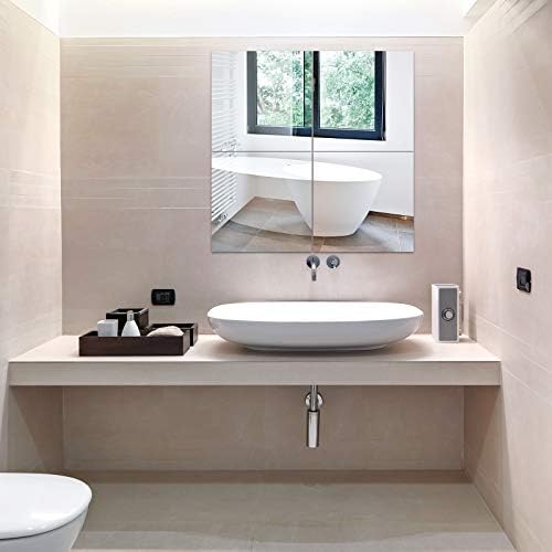 EVENLIVE Large Full Length Home Gym Mirror Tiles 4-Pack 14 Inch - Image 2