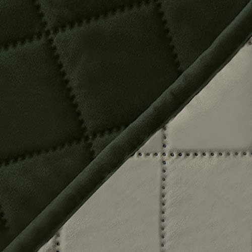 Easy-Going Reversible Couch Cover, 4 Seater Sofa, Army Green/Beige - Image 6