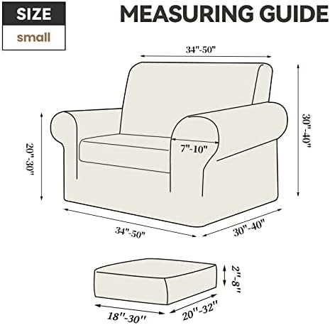 WEERRW Velvet Stretch 2 Pieces Chair Sofa Slipcovers Washable, Chocolate - Image 7