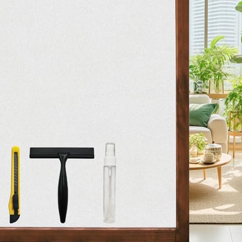 Window Privacy Film Bathroom Frosted Glass Film,Pure by Unknown